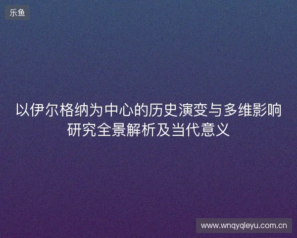 以伊尔格纳为中心的历史演变与多维影响研究全景解析及当代意义